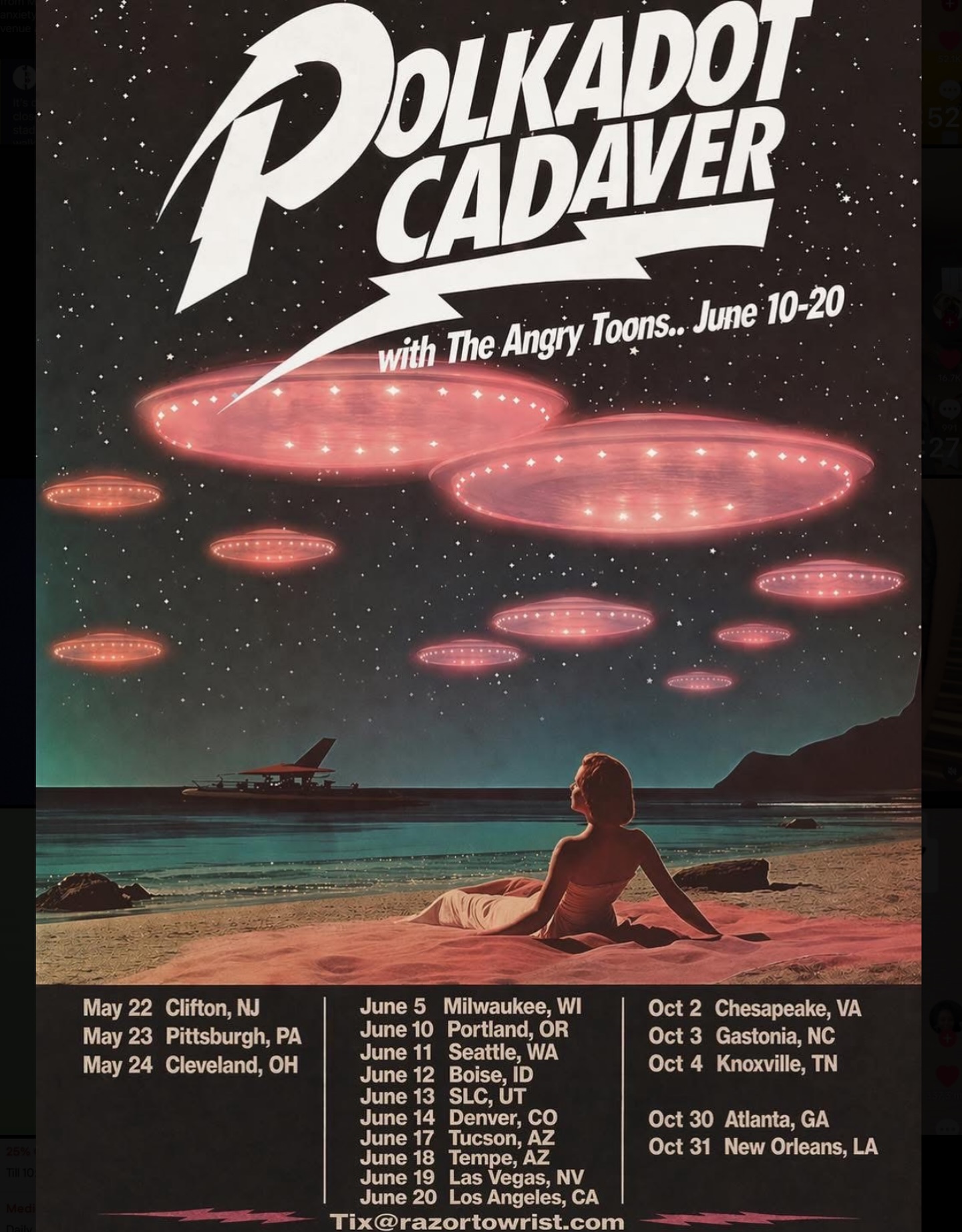Polkadot Cadaver Tour Poster 2026